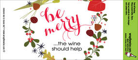 Be Merry wine wrap
